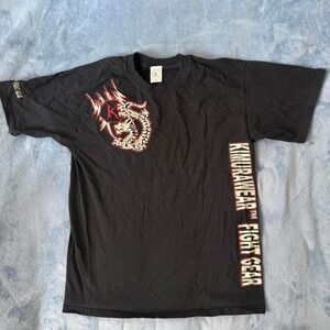 Kimura Wear black Dragon MMA T-Shirt Size L